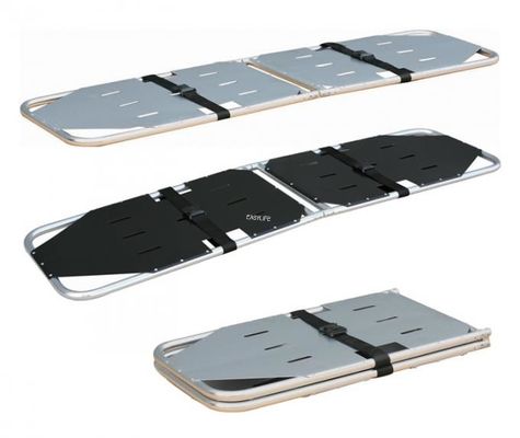 Алюминиевый сплав складной носилки Первый Транспорт пациентов с травмами позвоночника и поясницы