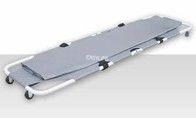 Аварийные складывающиеся погребальные носилки для скорой помощи с колесами цвета серого