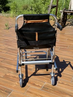 Складчивая толстая лестница из алюминиевого сплава с PVC тканью 4 колеса и 6 ручек