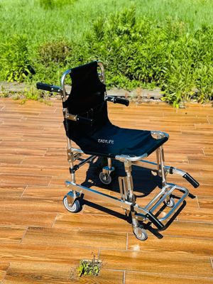 Складчивая толстая лестница из алюминиевого сплава с PVC тканью 4 колеса и 6 ручек