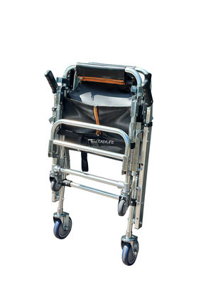 Складчивая толстая лестница из алюминиевого сплава с PVC тканью 4 колеса и 6 ручек