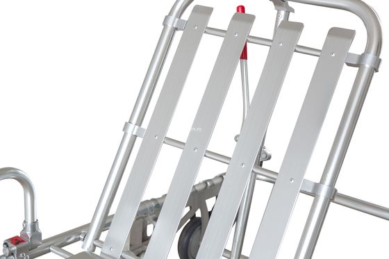 Аварийный медицинский нагружая складывая растяжитель машины скорой помощи с перилами алюминиевого сплава