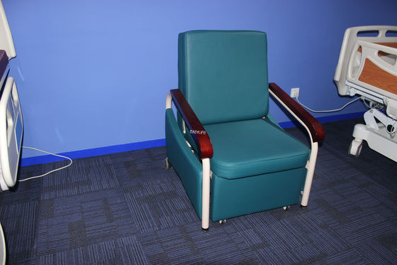 Кровати и стулья автомобиля с откидным верхом больницы DG-F03 складывая в нейтральном положении сон, посещения и ожидания сопровождая стул 11900MM