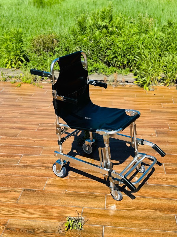 Складчивая толстая лестница из алюминиевого сплава с PVC тканью 4 колеса и 6 ручек